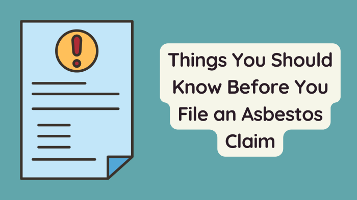 Things You Should Know Before You File an Asbestos Claim